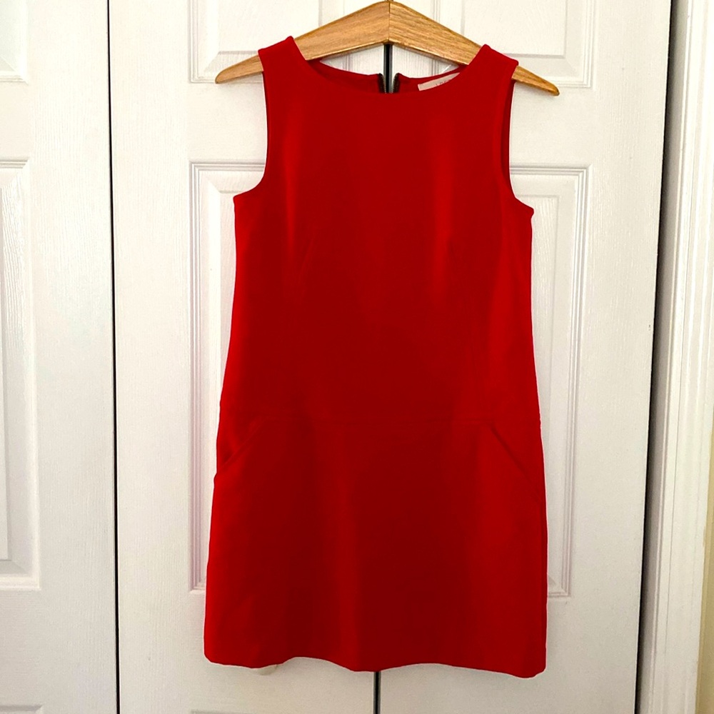 Red mini dress